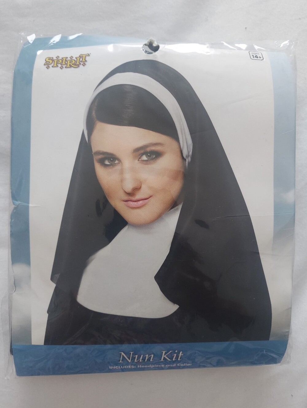 Spirit Black and White Nun Headpiece and Collar